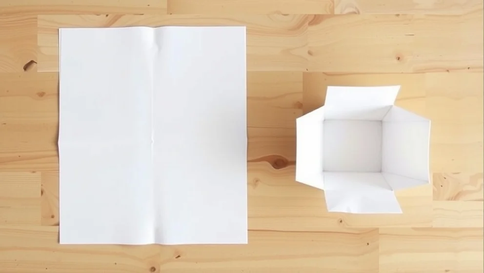 Hur viker man en låda av papper
