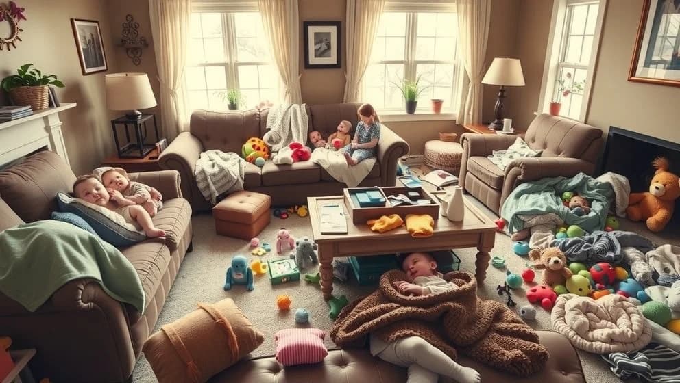 Rollistan i tre män och en baby väckte skratt