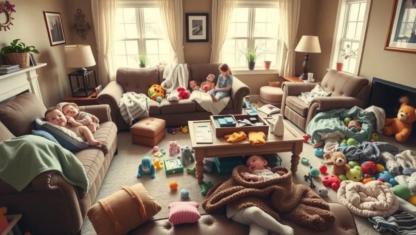 Rollistan i tre män och en baby väckte skratt