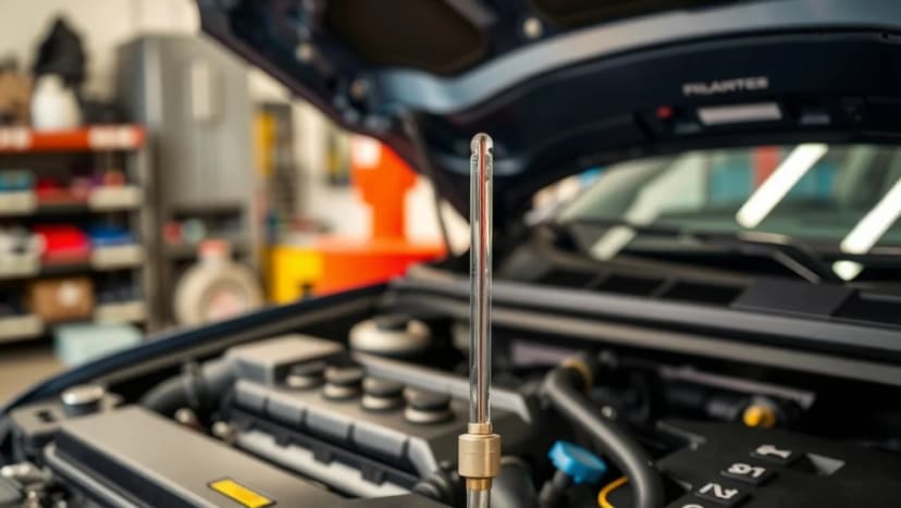 Ska du kolla oljan i bilen varm eller kall